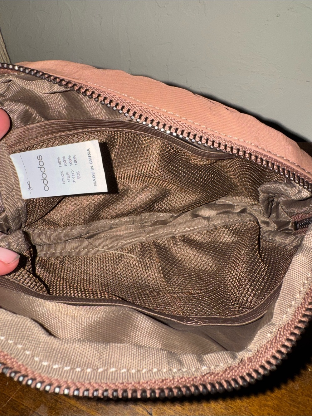 ODODOS Unisex Mini Belt Bag with Adjustable Strap - GREAT condition - BROWN